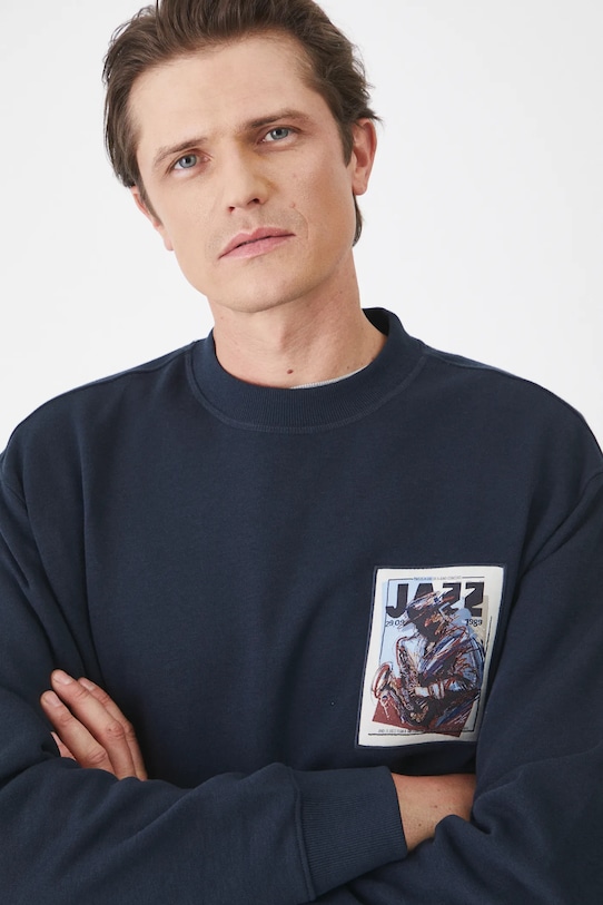 Mikina Medicine tmavomodrá RS25.BLM101