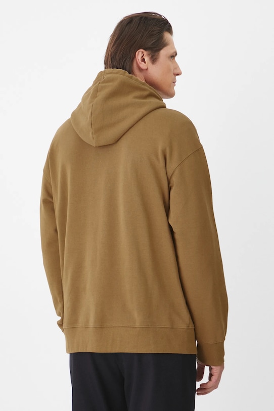 Odzież Bluza męska z kapturem z nadrukiem kolor brązowy RS25.BLM103 brązowy