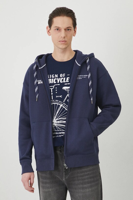 Medicine bluza z kapturem granatowy RS25.BLM603