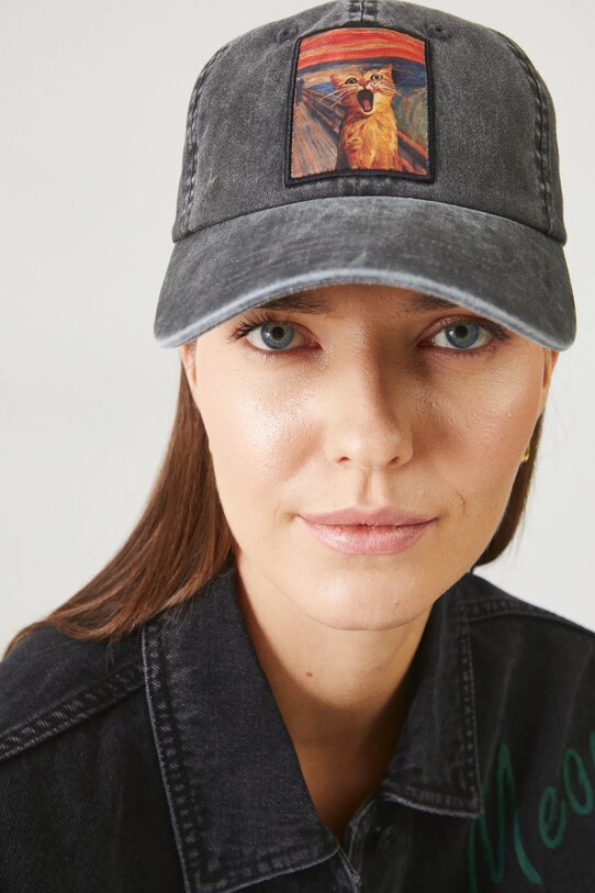 Medicine czapka z daszkiem bawełniana aplikacja czarny RS25.CAD350