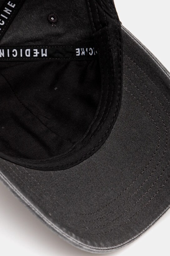 Medicine czapka z daszkiem bawełniana RS25.CAD350 czarny