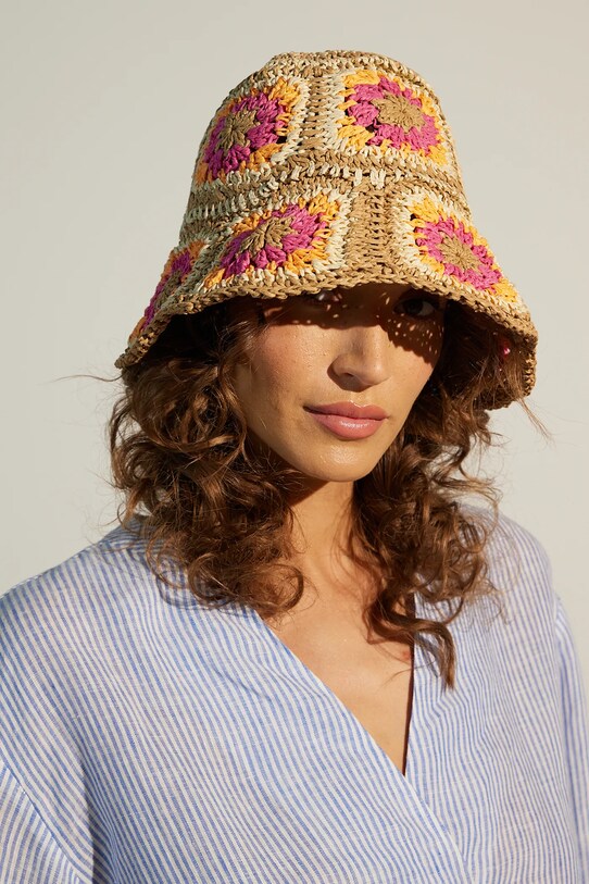 Kapelusz handmade kolor multicolor RS25.CAD722