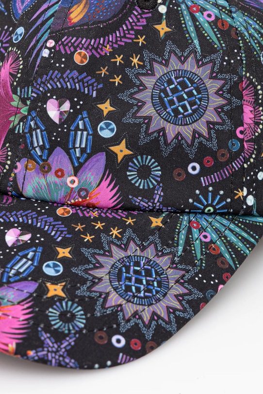 Akcesoria Czapka z daszkiem damska wzorzysta kolor multicolor RS25.CAD911 multicolor