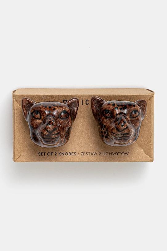 Salon Uchwyt do mebli porcelanowy (2-pack) kolor brązowy RS25.DEU810 brązowy