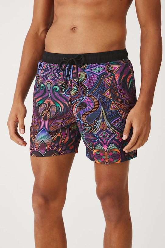 Szorty kąpielowe męskie wzorzyste kolor multicolor multicolor RS25.ESMA00