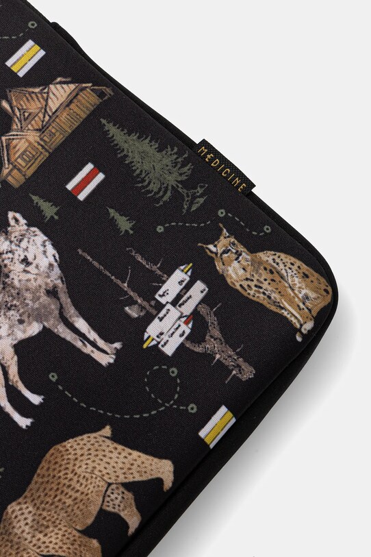 Lifestyle i travel Pokrowiec na laptopa wzorzysty kolor czarny RS25.ITU500 czarny