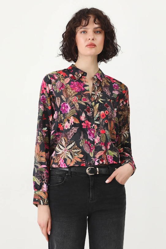Medicine camicia floreale nero RS25.KDD050
