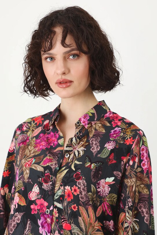 Medicine camicia nero RS25.KDD050