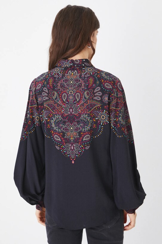 Odzież Koszula damska regular z wiskozy kolor multicolor RS25.KDD100 multicolor