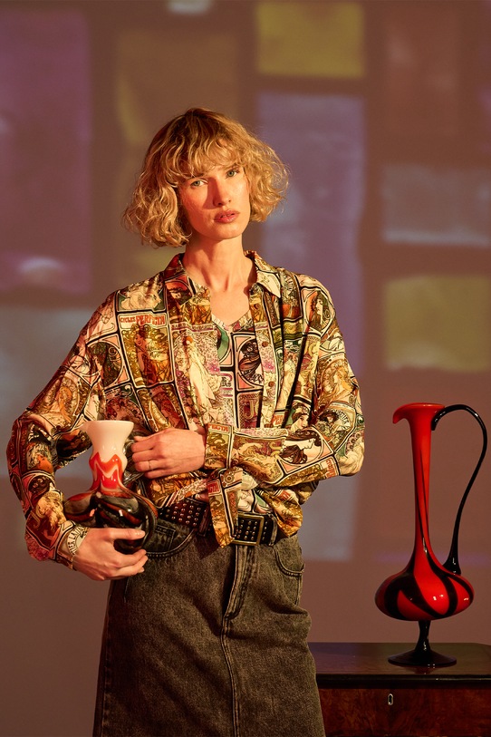 Koszula damska z kolekcji Eviva L'arte kolor multicolor casual multicolor RS25.KDD252