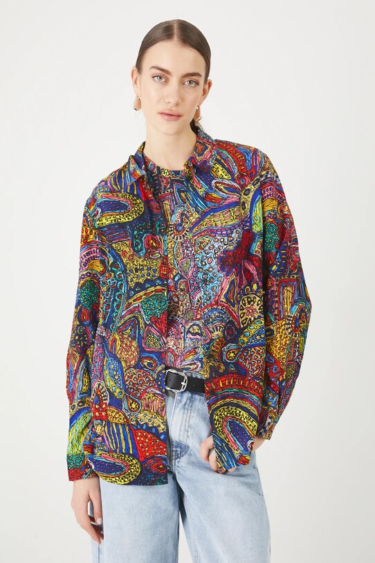 Koszula damska by Natália Junasová, Grafika Polska kolor multicolor RS25.KDD450 multicolor RS25
