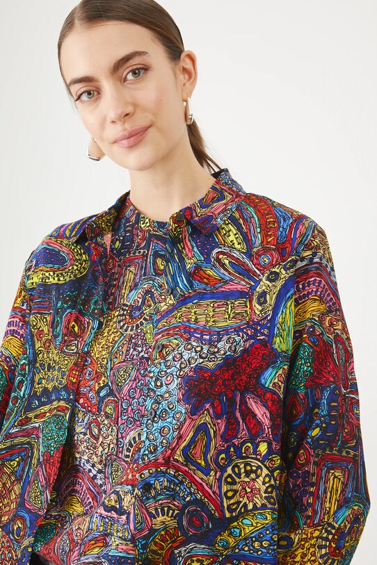 Koszula damska by Natália Junasová, Grafika Polska kolor multicolor RS25.KDD450 multicolor