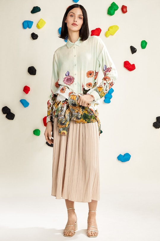 Koszula damska by Nieszka Skłodowska, Grafika Polska kolor multicolor casual multicolor RS25.KDD450