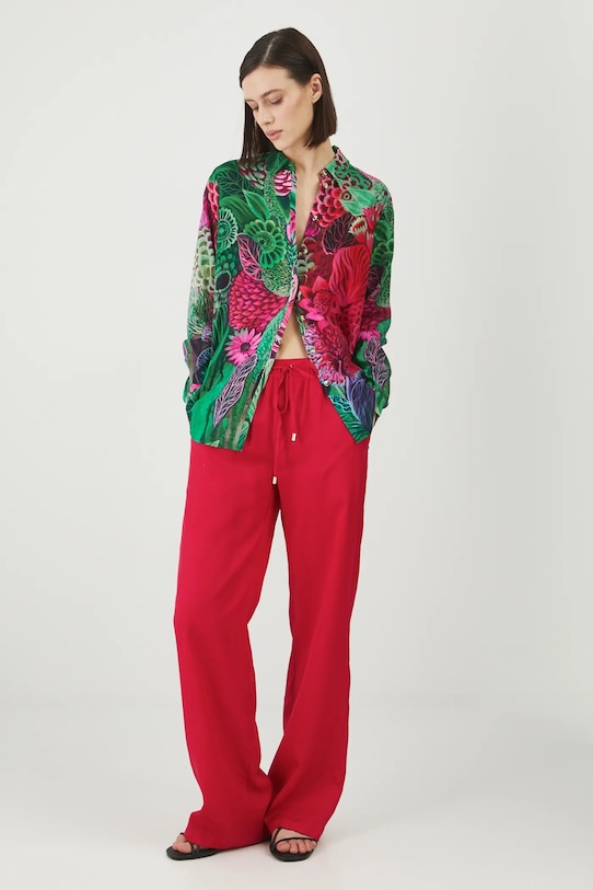 Oblečení Košile dámská by Justyna Stoszek – Forest Forever, Sense of Values více barev RS25.KDD650 vícebarevná