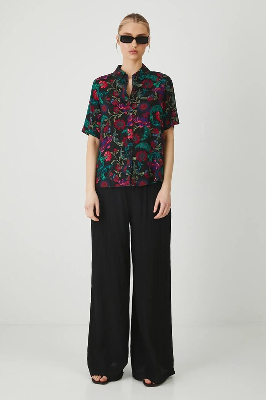 Koszula damska oversize z wiskozy kolor multicolor RS25.KKD030 multicolor RS25