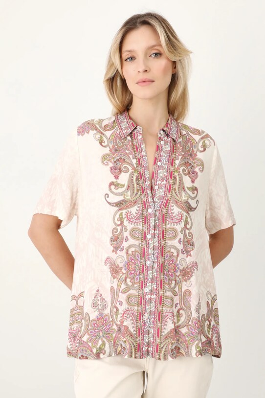Koszula damska regular z wiskozy kolor multicolor casual multicolor RS25.KKD501