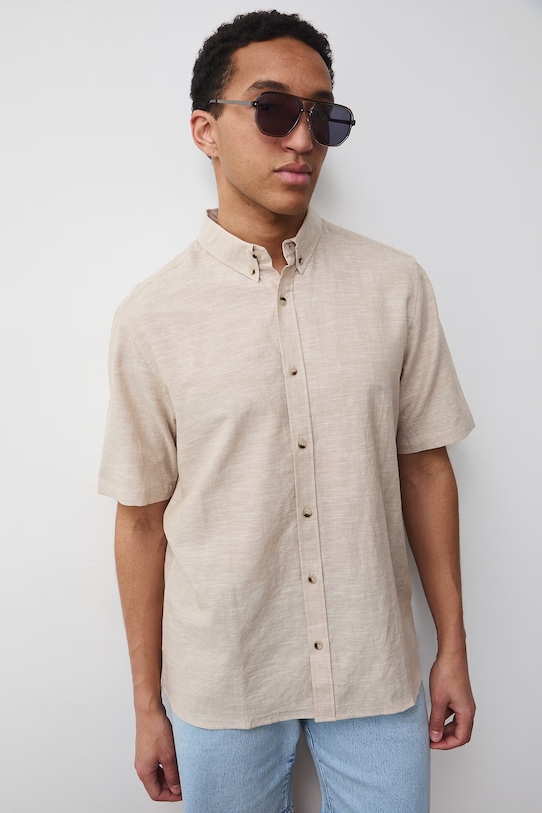 Lanena košulja Medicine večernje bež RS25.KKM070