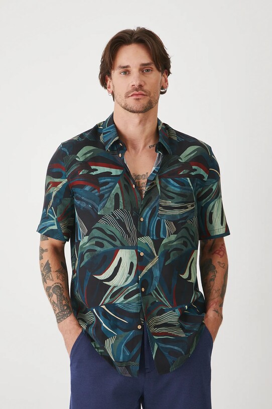 Medicine camasa din amestec de in RS25.KKMA10 multicolor RS25