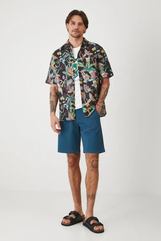 Medicine koszula lniana RS25.KKMA13 czarny RS25