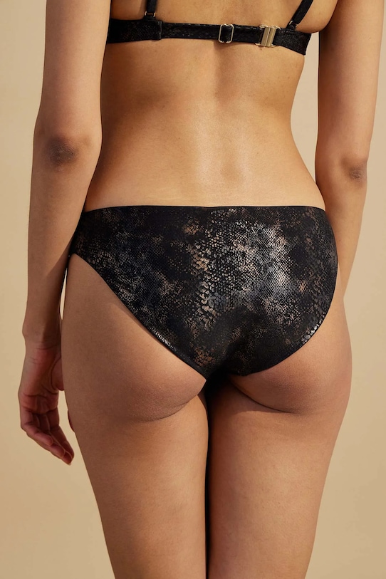 Dvojdielne plavky dámsky so vzorom hnedá farba RS25.KOD721