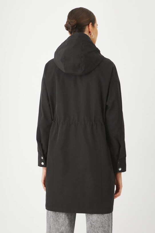 Odzież Parka damska oversize gładka kolor czarny RS25.KPD300 czarny