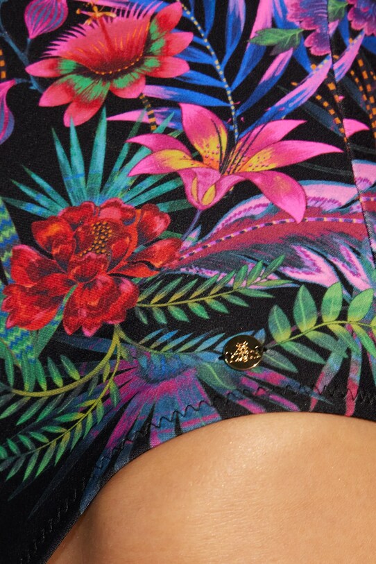 Jednoczęściowy strój kąpielowy damski z nadrukami kolor multicolor RS25.KSD703