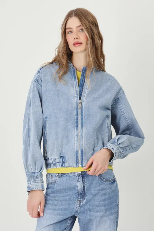 Medicine jachetă bomber din denim albastru RS25.KUD505