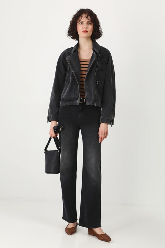 Бавовняна джинсова куртка Medicine RS25.KUD506 чорний RS25