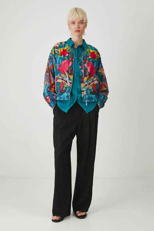 Odzież Kurtka bomber damska z kolekcji El Gato Chimney x Medicine kolor multicolor RS25.KUD850 multicolor