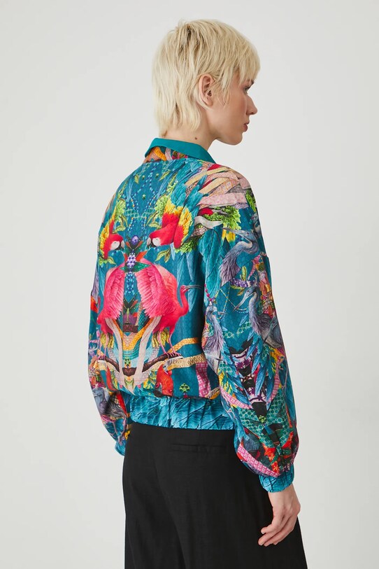 Kurtka bomber damska z kolekcji El Gato Chimney x Medicine kolor multicolor multicolor RS25.KUD850