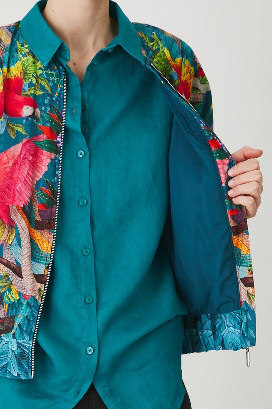 Kurtka bomber damska z kolekcji El Gato Chimney x Medicine kolor multicolor RS25.KUD850