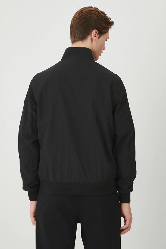 Oblečení Bunda pánská typ harrington plain černá barva RS25.KUM600 černá