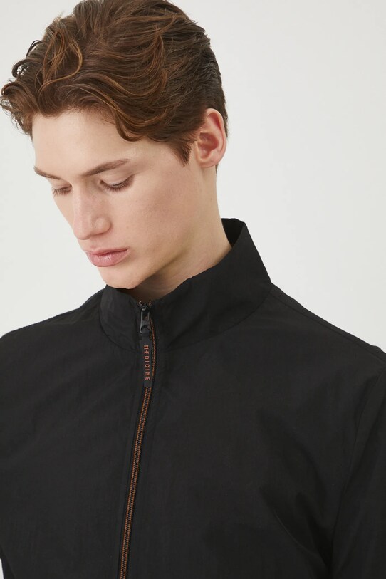 Bunda pánská typ harrington plain černá barva černá RS25.KUM600
