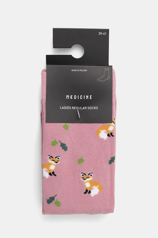 Bavlněné ponožky dámské s motivem lišek (2-pack) více barev vícebarevná RS25.LGD100