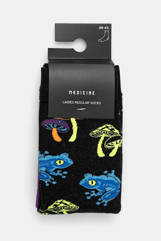 Skarpetki (2-pack) damskie w grzyby i żaby kolor multicolor multicolor RS25.LGD109