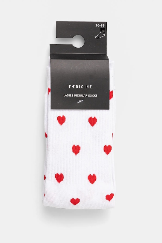 Одяг Бавовняні шкарпетки Medicine 2-pack RS25.LGD200 білий