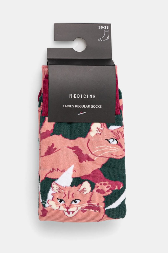 Bavlnené ponožky dámske s motívom mačiek (2-pack) viac farieb viacfarebná RS25.LGD205