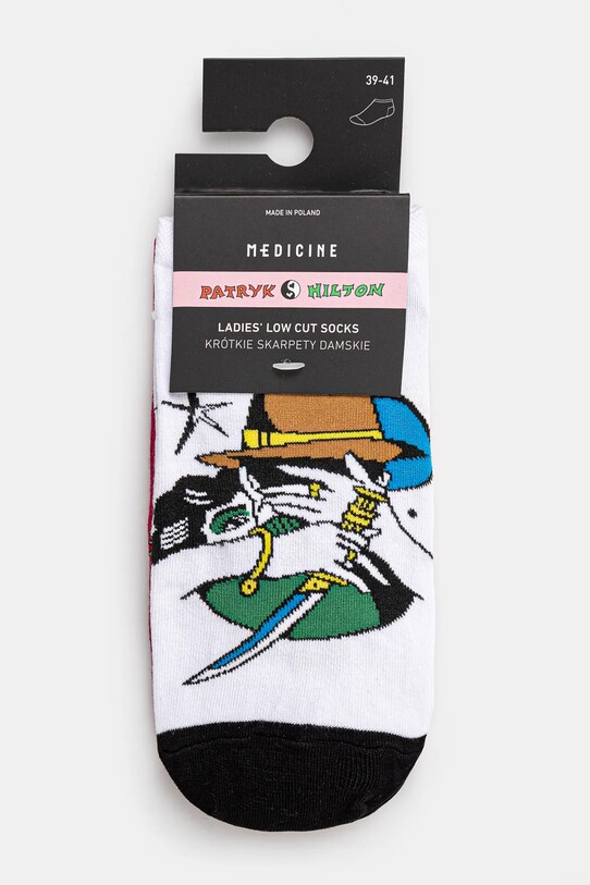 Odzież Skarpetki bawełniane damskie by Patryk Hilton (2-pack) kolor multicolor RS25.LGD250 multicolor