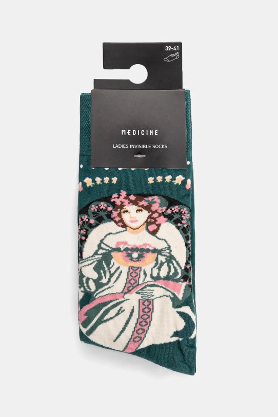 Skarpetki bawełniane damskie z kolekcji Eviva L'arte (2-pack) kolor multicolor RS25.LGD253 multicolor RS25