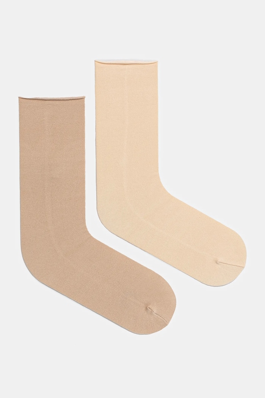 Ponožky dámské hladký povrch (2-pack) více barev dlouhé ponožky vícebarevná RS25.LGD612