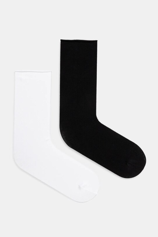 Ponožky dámské hladký povrch (2-pack) více barev dlouhé ponožky vícebarevná RS25.LGD613