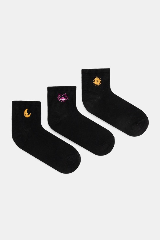 Medicine skarpetki 3-pack skarpetki krótkie czarny RS25.LGD616