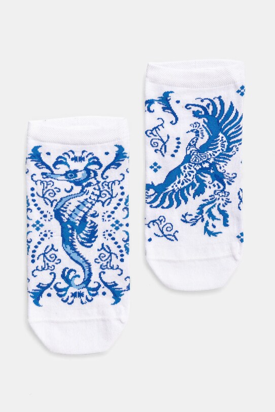 Skarpetki bawełniane damskie wzorzyste (2-pack) kolor multicolor skarpetki krótkie multicolor RS25.LGD705