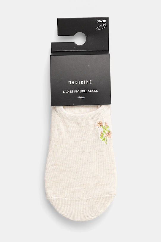 Odzież Skarpetki bawełniane damskie z ozdobnym haftem (3-pack) kolor multicolor RS25.LGD803 multicolor