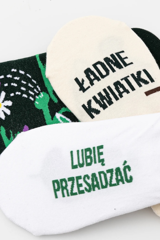 Skarpetki bawełniane damskie w kwiaty (3-pack) kolor multicolor RS25.LGD804 multicolor RS25