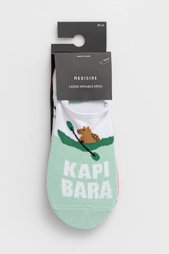 Oblečenie Bavlnené ponožky s kapibarami (3-pack) viac farieb RS25.LGD901 viacfarebná