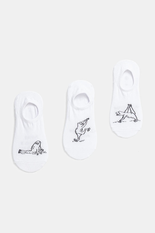Medicine calzini in cotone pacco da 3 impronta animale bianco RS25.LGDA01