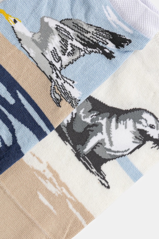 Skarpetki bawełniane damskie z kolekcji Medicine x Słowiński Park Narodowy (2-pack) kolor multicolor RS25.LGDA51 multicolor RS25