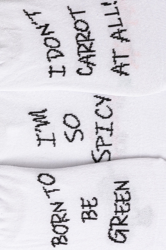 Skarpetki bawełniane damskie w psy (3-pack) kolor biały RS25.LGDB00 biały RS25