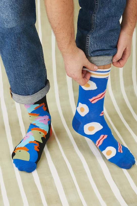 Βαμβακερές κάλτσες Medicine 2-pack ψηλές κάλτσες πολύχρωμο RS25.LGM214